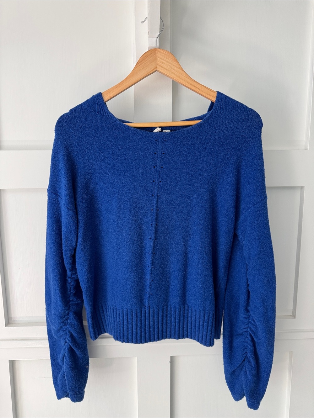 Anthropologie Royal Blue Crewneck Sweater